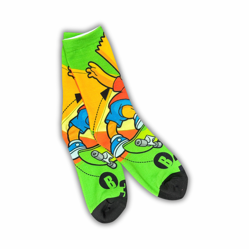 Bart Simpson Socks 360 Skateboard Back