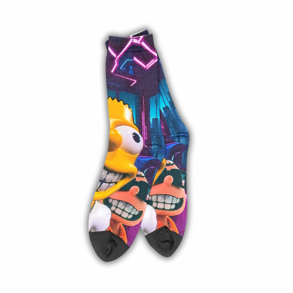 Iced Out Bart - Crew Socks