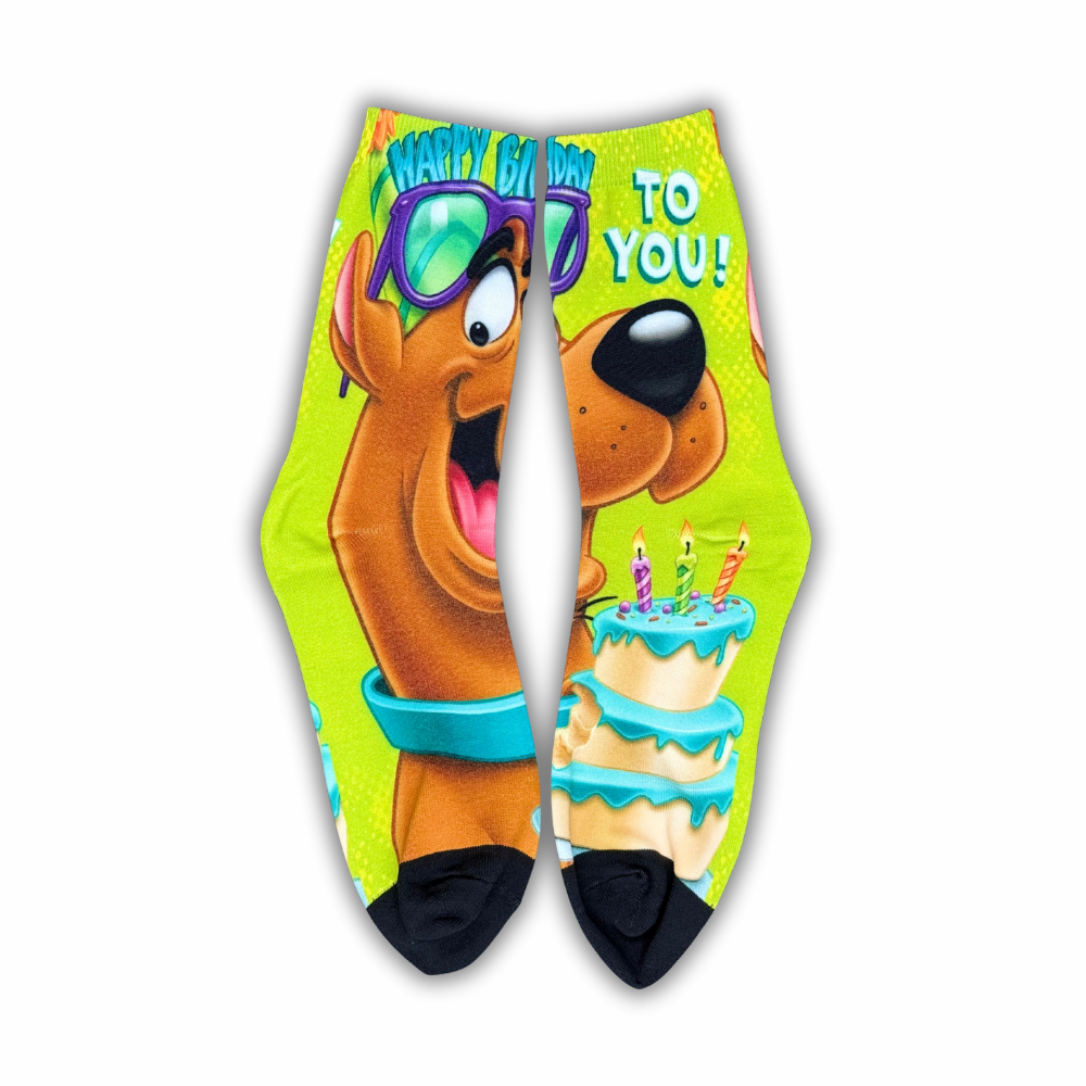 Scooby Doo "Happy Birthday" - Crew Socks