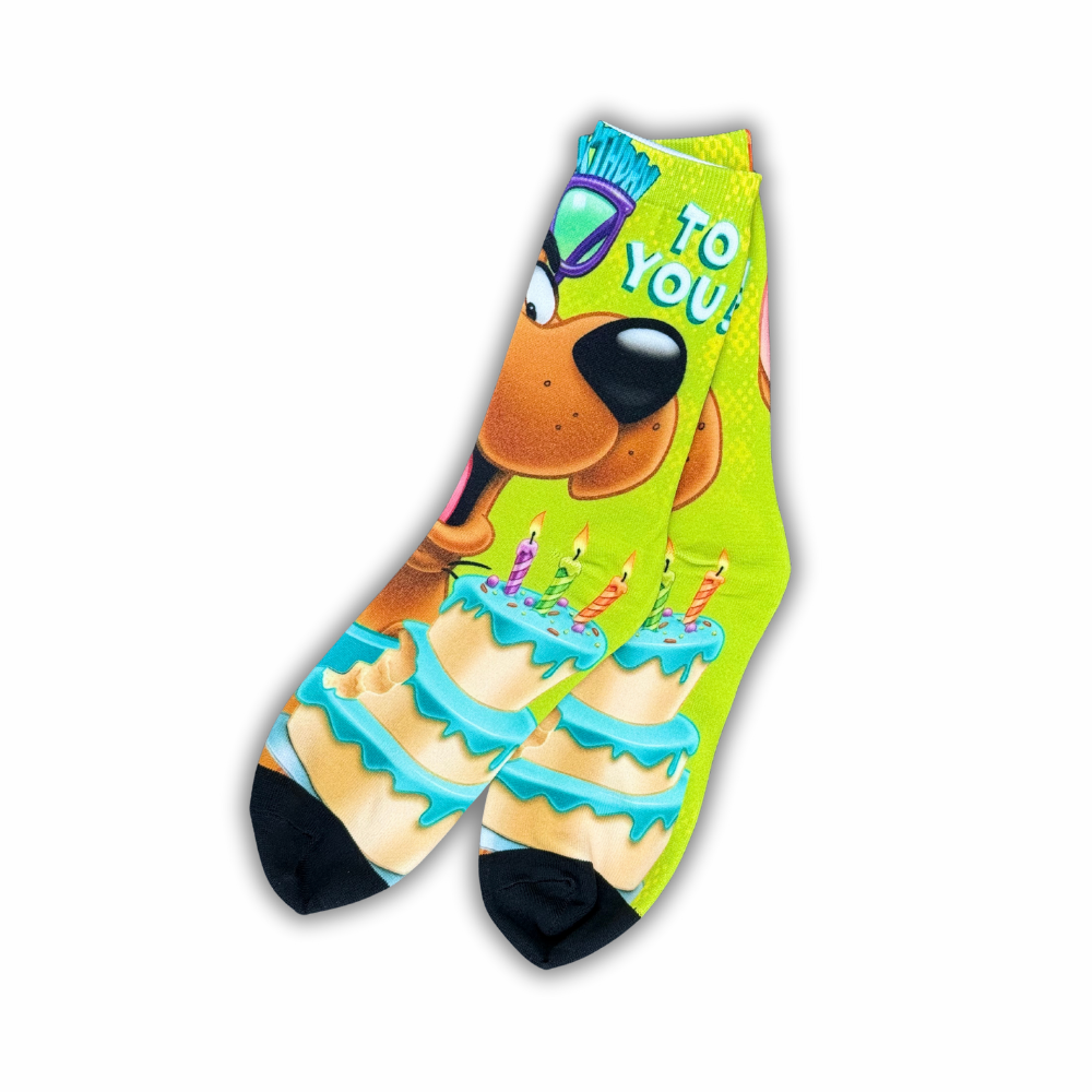 Scooby Doo "Happy Birthday" - Crew Socks
